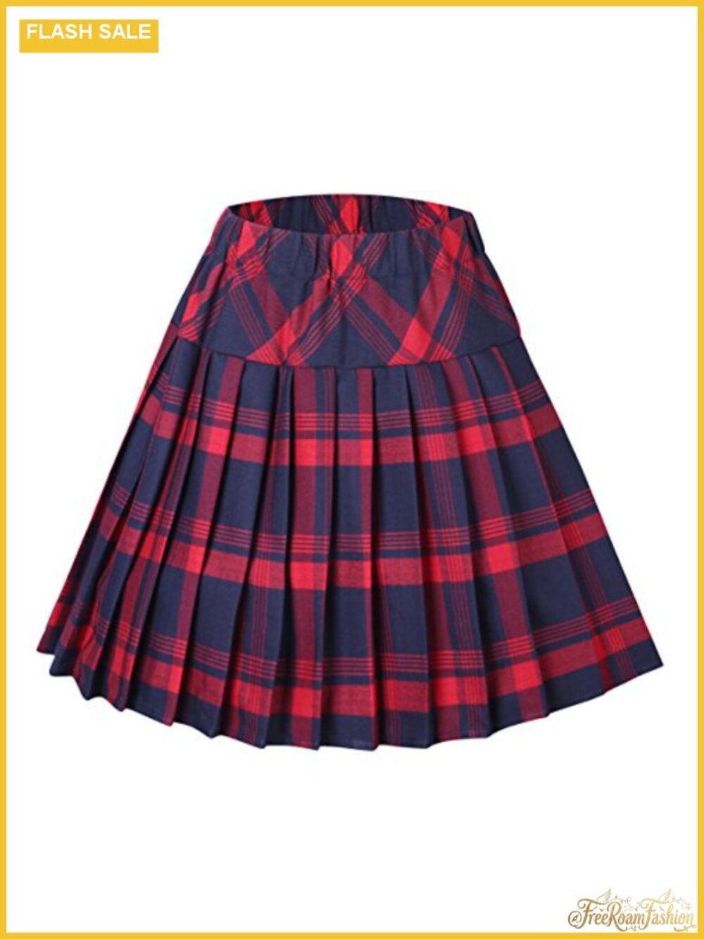 High Waist Pleated A-Line Mini Skirt Woven Stretch Tennis Skirt